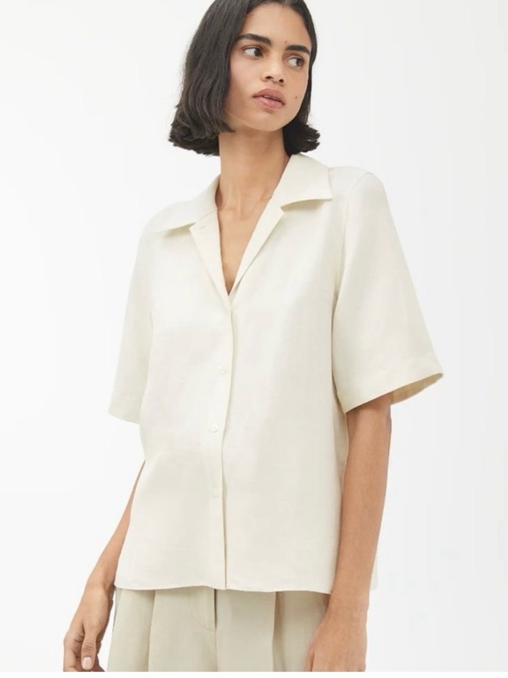 Arket linen-viscose shirt sz.eu 38 - Picture 2 of 5